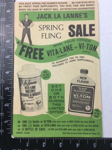 Jack La Lanne’s 1971 Spring Fling Catalog Advertising Doc36