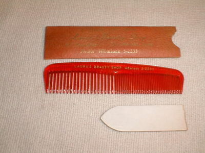 red comb set 3pc case des moines iowa lauras beauty shop