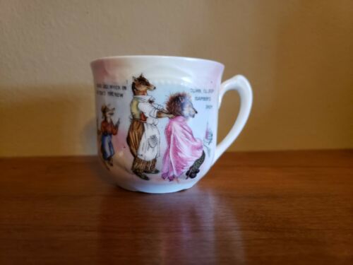 Antique Barber Shop The Mills Dry Goods Advertising Mug Germany (Excellent)