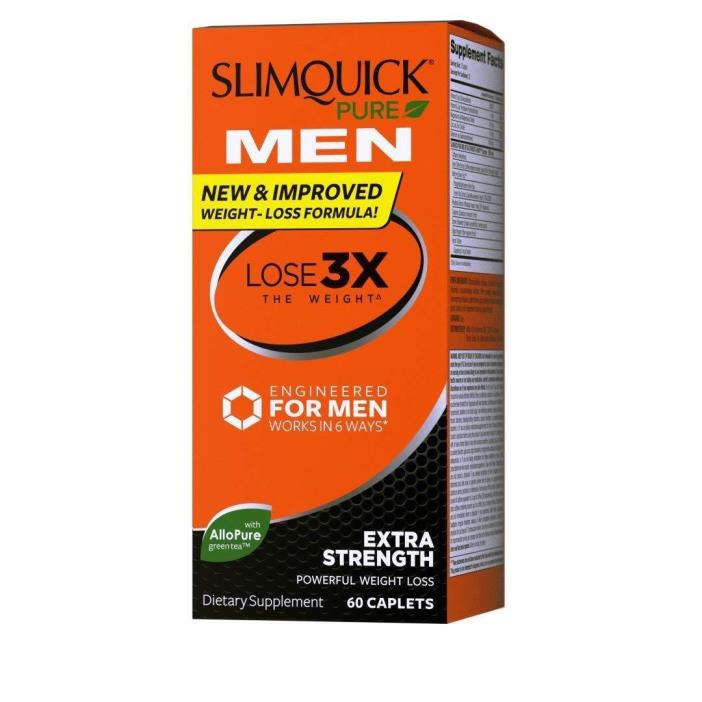 Slimquick Lose 3X Exclusive For Men Extra Strength 60 Caplets