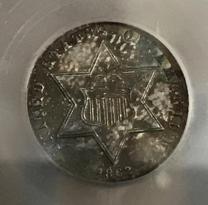 1862 3c Three Cent Silver MS++ Civil War Date