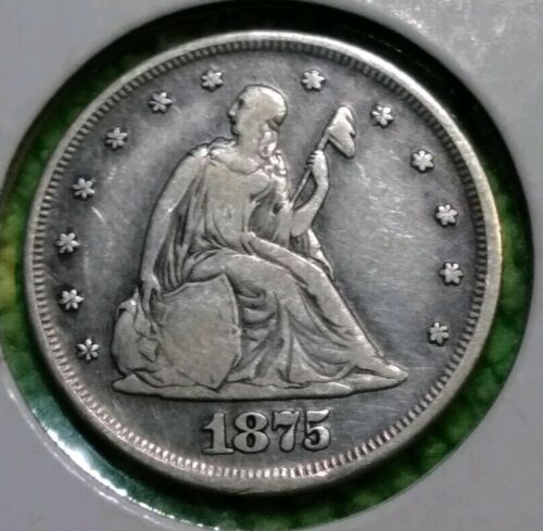 **NO ISSUES**NICE**1875 Twenty Cent Piece $.20 Philadelphia mint