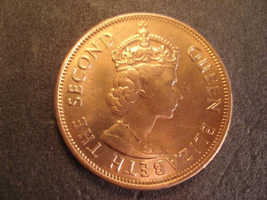1971 Mauritius 5 Cents  Brilliant Uncirculated