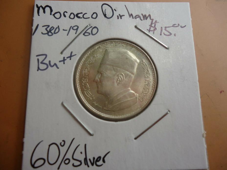 1960 - Morocco - One Dirham - Silver  # 2683