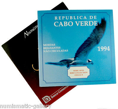 CAPE VERDE 6-COIN PROOFLIKE MINT SET 1994 BIRDS COLLECTION