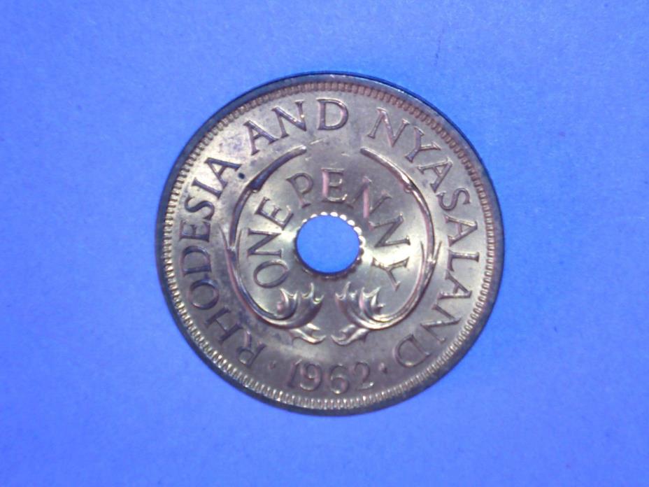 Rhodesia & Nyasaland - Penny - 1962 - KM# 2