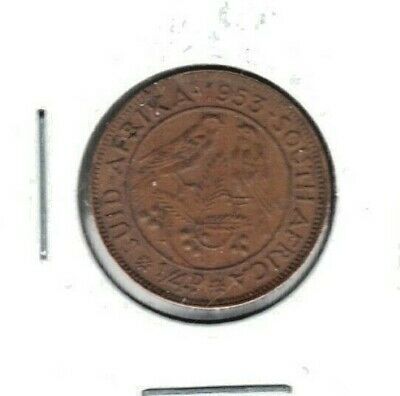 SOUTH AFRICA 1953 ONE FARTHING  COIN