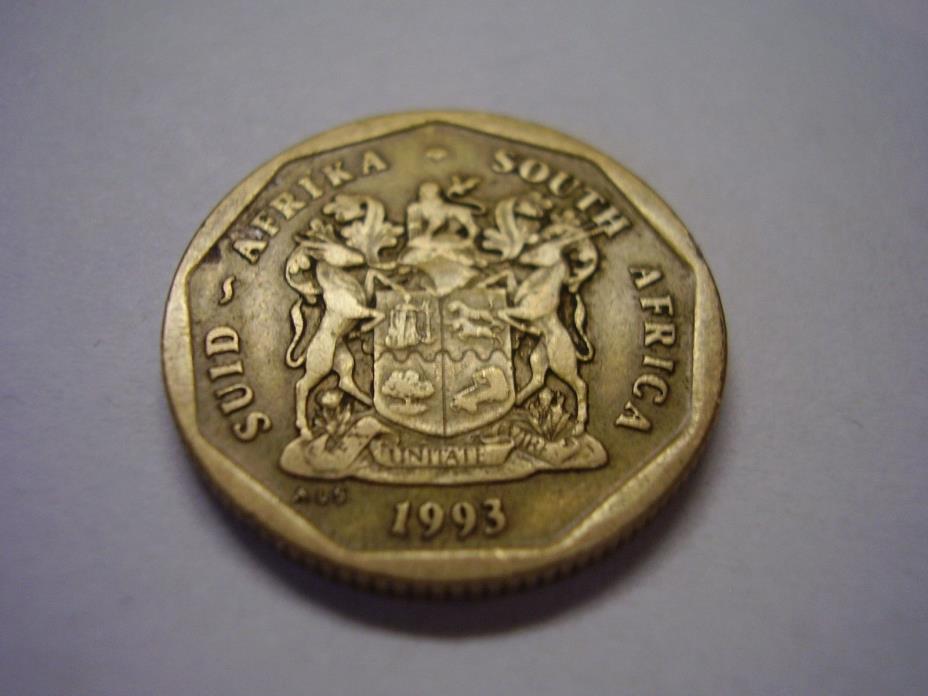 Suid Afrika South Africa 1993 50 Fifty Cent Coin