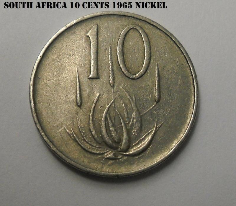 South Africa 10 Cents 1965