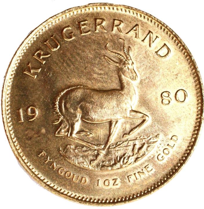 1 oz Gold South African Krugerrand 1980