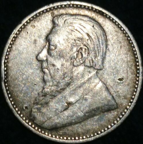 1892 SOUTH AFRICA - Pre-Union - 6 PENCE - .925 SILVER - Kruger, High Grade