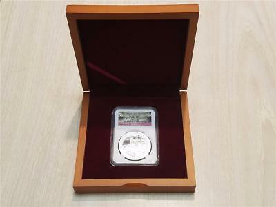 Official Mint Medal 2014 China 1oz Silver Panda Smithsonian Institution PF70 NGC