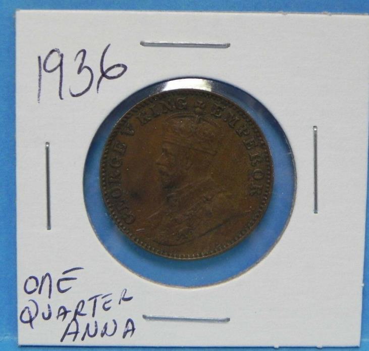 1936 Quarter Anna India