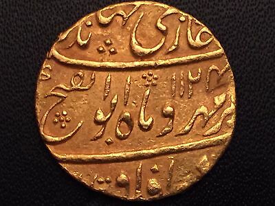 Mughal Empire  Jahandar Shah (1712-1713 AD) Gold Mohur, Shahjahanabad  Mint Rare