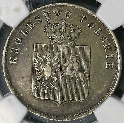 1831 NGC VF 35  POLAND Silver 2 Zlote Revolution Coin (17091004CZ)