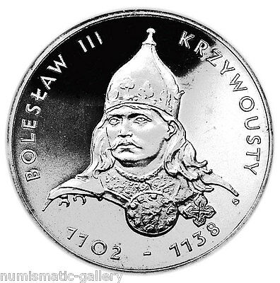 POLAND 200 Zlotych 1982-MW Silver NGC PF63 King Boleslaw III Krzywousty