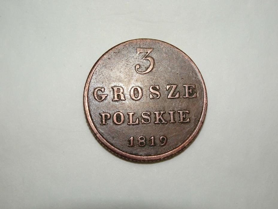 Poland 1819 3 Grosze - You Grade It (#Jg48)