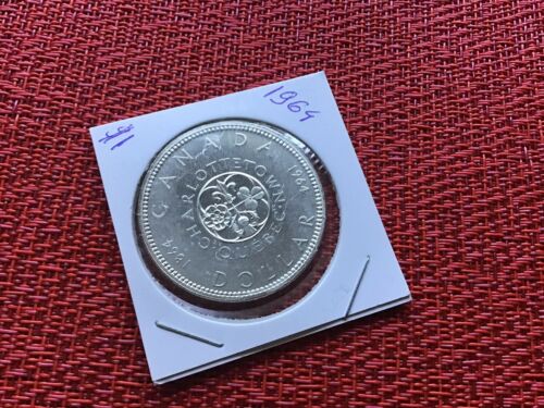 1964 $1 Canada  Brilliant Uncirculated  80% Silver Coin