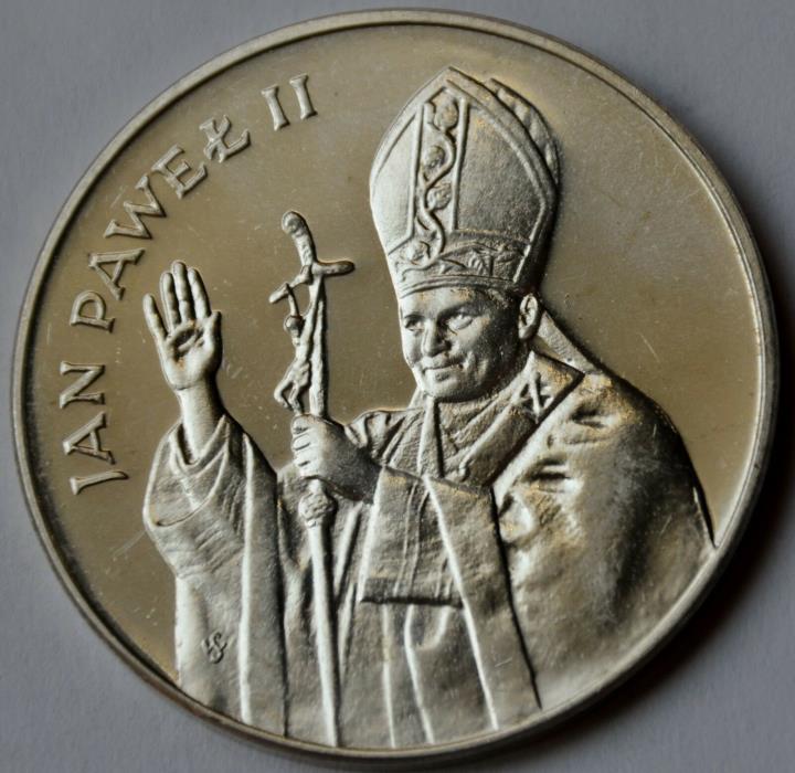 Poland, 10000 Zlotych 1987 Pope John Paul II Silver Coin