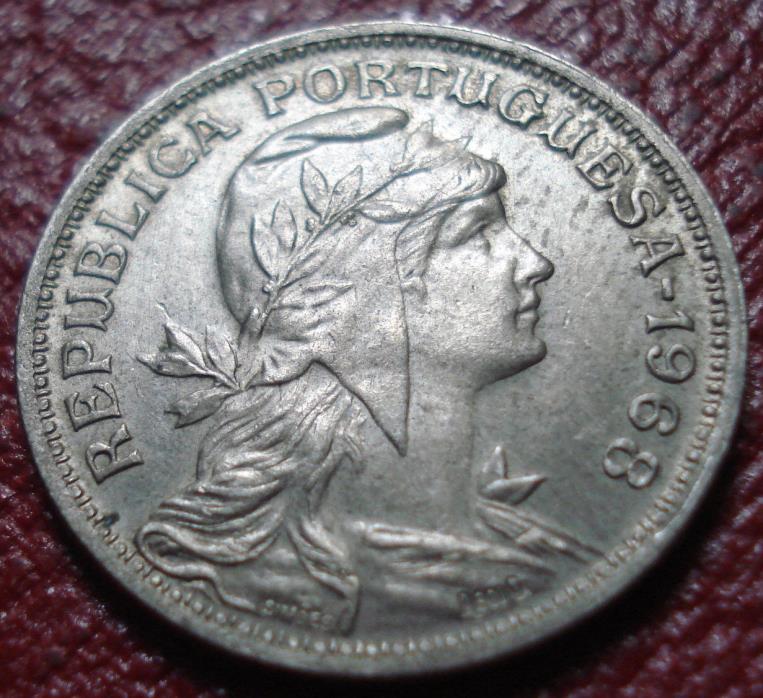1968 PORTUGAL 50 CENTAVOS IN AU CONDITION