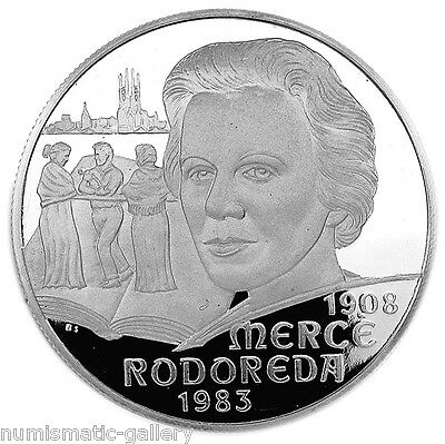 CATALONIA 25 ECU 1997 Silver PF = MERCE RODOREDA - Novelist =