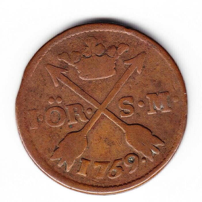 1759 Sweden Ore Coin