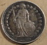Switzerland 1879 Half Franc Better Date as pictured