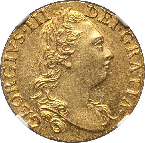 Great Britain 1786 George III gold Guinea NGC MS-63 TOP GRADE!!