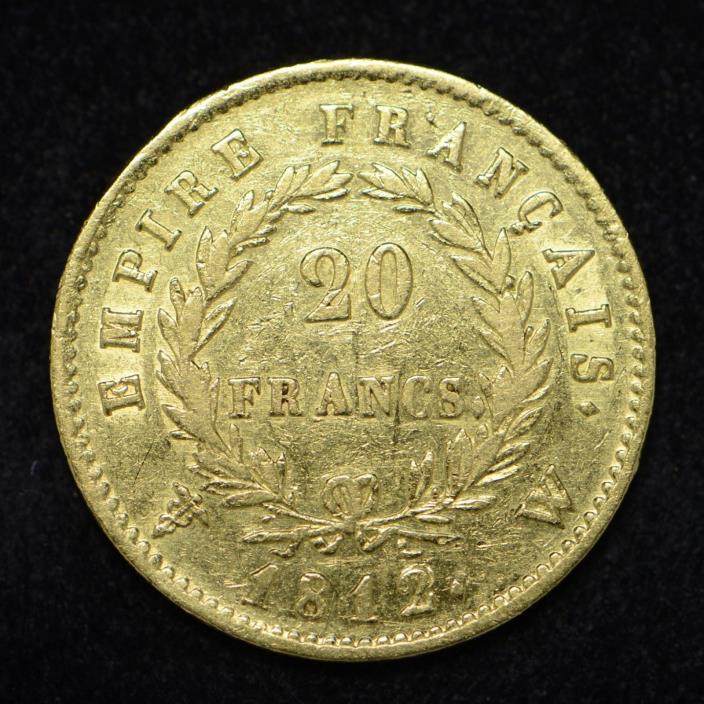 1812-W France 20 Franc Gold Coin (cn6102)