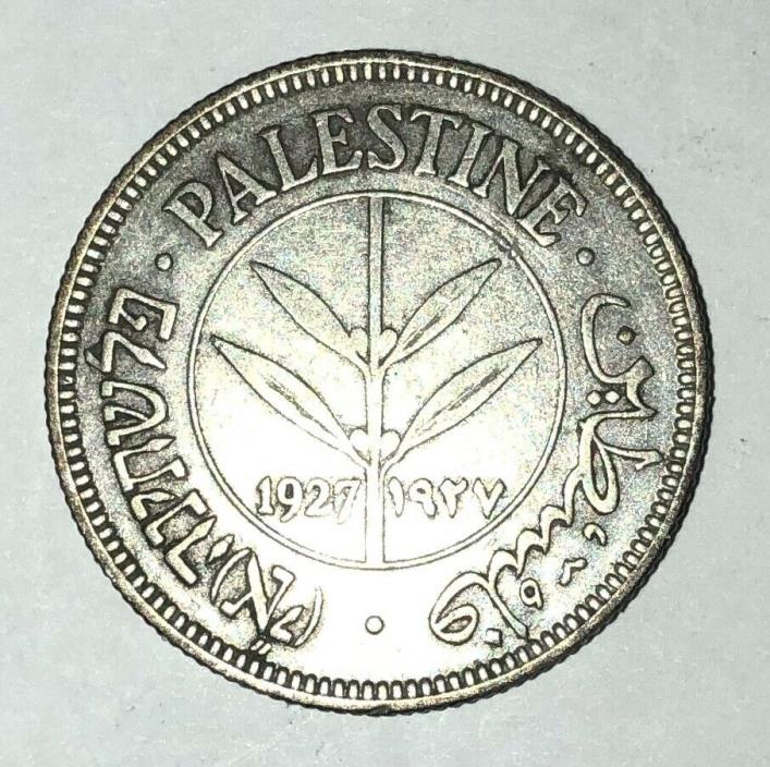 1927 ~ PALESTINE ~ 50 MILS ~ VF25 Condition