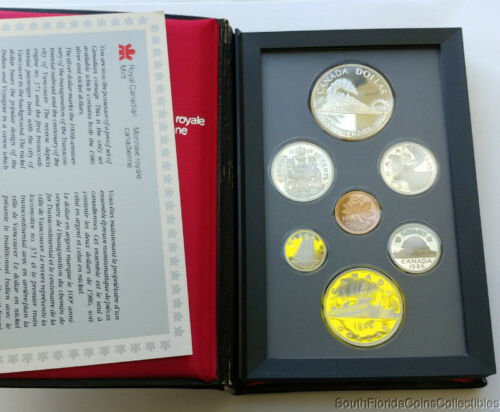 1986 Canada Silver Dollar Specimen Royal Canadian Mint Proof Set