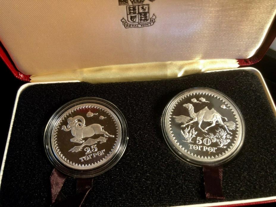 1976 MONGOLIA CONSERVATION 925 SILVER PROOF SET