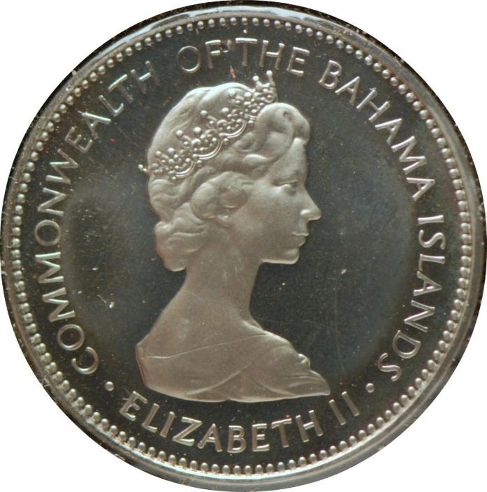 Bahamas, 1973 25 Cents, KM20, Proof,                                           A