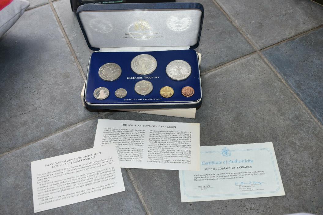 1976 Barbados 8-Coin Proof Set