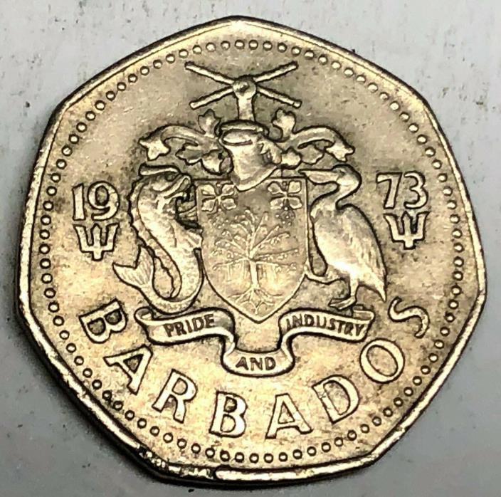 # C8353     BARBADOS   COIN,     ONE DOLLAR   1973