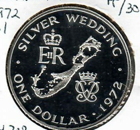 Bermuda Crown 1972 Sterling Silver Wedding Issue Proof