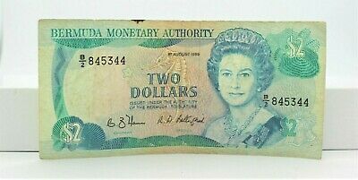 1989 Bermuda 10 Dollar $10 Bill