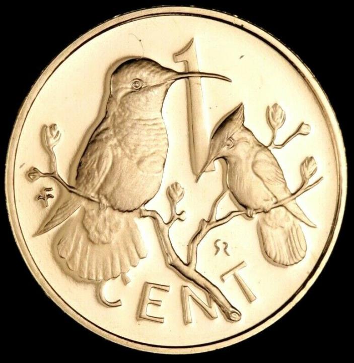 1975 British Virgin Island 1 Cent Proof