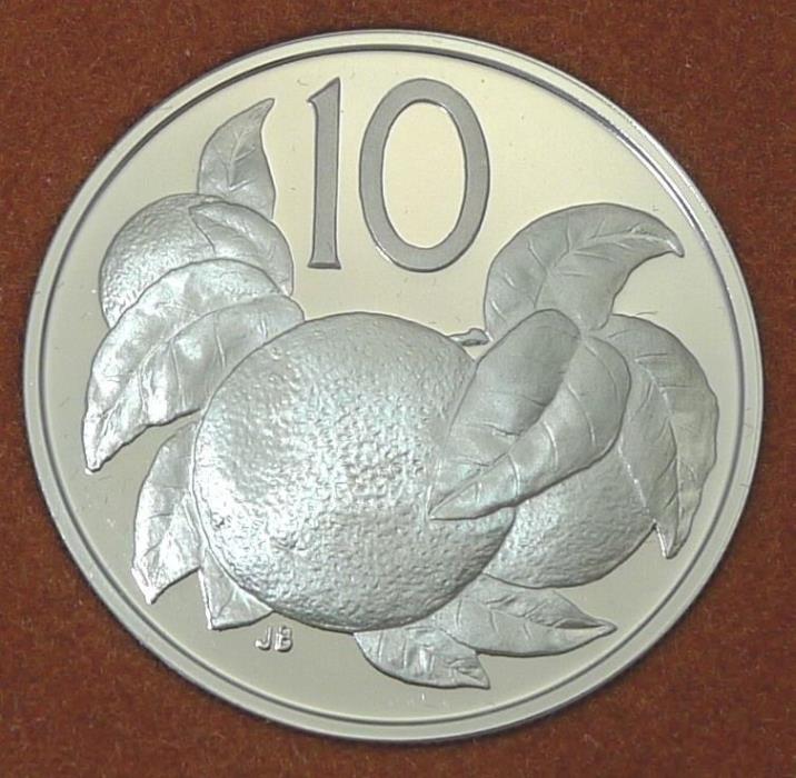 COOK ISLANDS / 1973 / 10 CENTS / PROOF ISSUE FROM SET / KM# 4