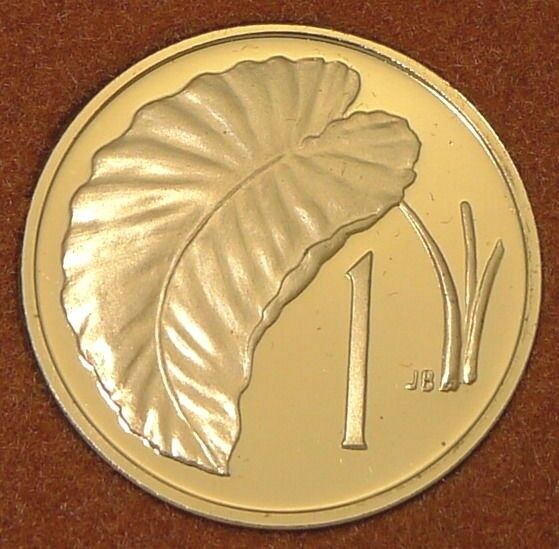 COOK ISLANDS / 1973 / 1 CENT / PROOF ISSUE FROM SET / KM# 1