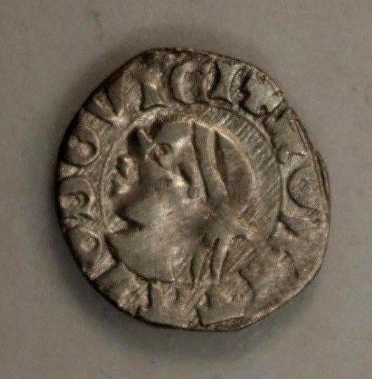 Hungary Denar 1342 - 1382  Silver Louis The Great - Patriarchal Cross