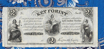 Great Historic Banknotes Hungary 2 Forint 18oo's P. S142r Serie D Unifaced UNC