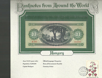 World Banknotes Hungary 10 Forint 1969 UNC P 168d  A403  Low serial 010753