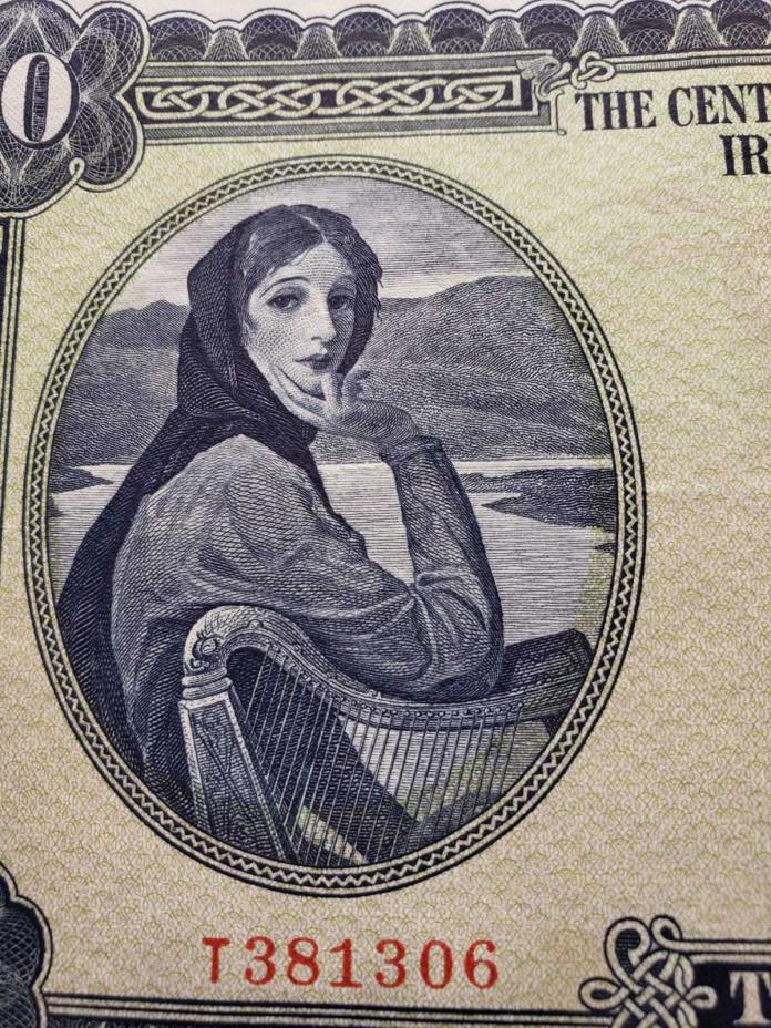 Ireland Republic Replacement 10 Pounds 10.02.1975 , P66c , MWR RC1 ,Prefix T,UNC