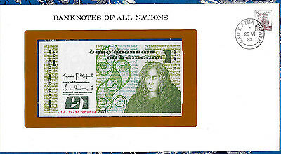 Banknotes of All Nations Ireland 1982 1 pound P 70c UNC Prefix LHG
