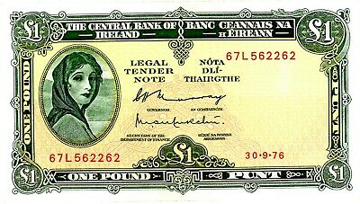 Ireland Rep … P-64d …  1 Pound … 1976 ... ch*AU*.