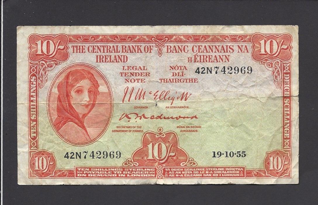 Ireland - Ten (10) Shillings, 1955