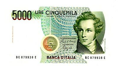 Italy … P-111b … 5,000 Lire … 1985 ... ch*UNC*.