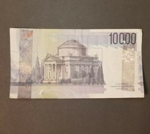 1984 10,000 LIRE DIE ITALY ITALIAN CURRENCY BANKNOTE