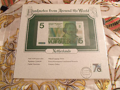 World Banknotes Netherlands 5 gulden 1973 P 95 UNC 4551